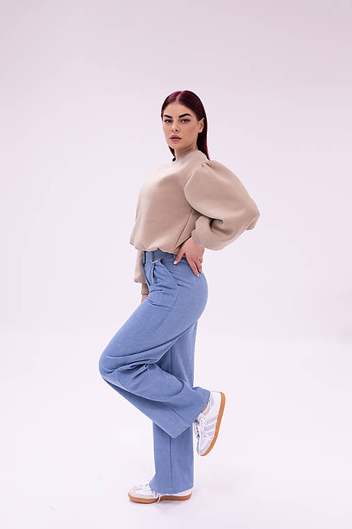 Mikiny - Puf Mikina béžová - 17403015_