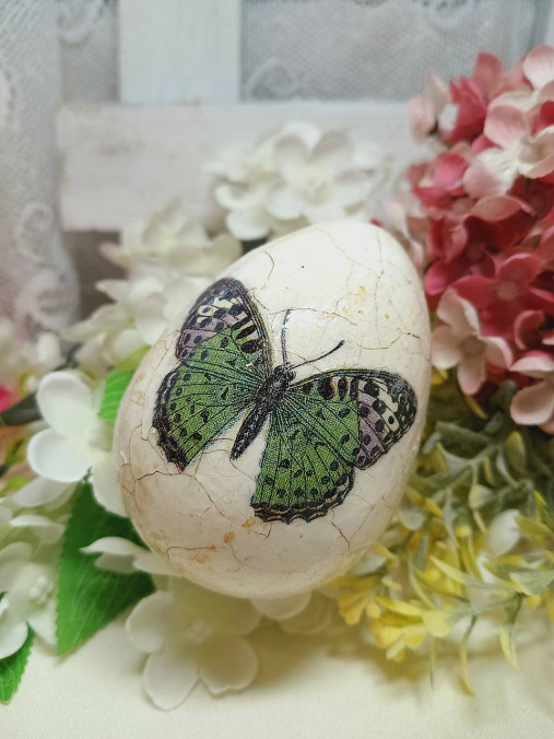 Dekorácie - "Zelený motýl" - 17403830_