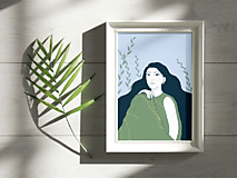 Grafika - "Moje spojenie s prírodou" - Art print - 17404603_