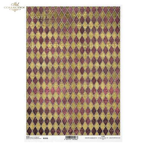 Ryžový papier A4 - dekoratívne pozadie - ITD Collection - R1531
