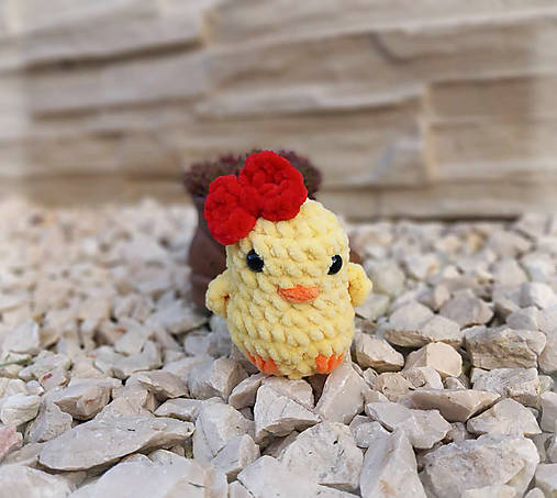 Hračky - Háčkované kuriatka (Žltá) - 17408189_