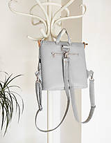 Batohy - Vanessa backpack šedá s tkanou látkou - 17406857_