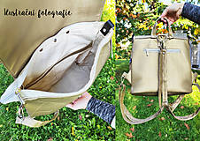Batohy - Vanessa backpack šedá s tkanou látkou - 17406859_