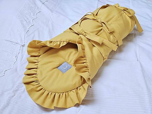Detský textil - Perinka pre bábätko (Horčicová) - 17405764_