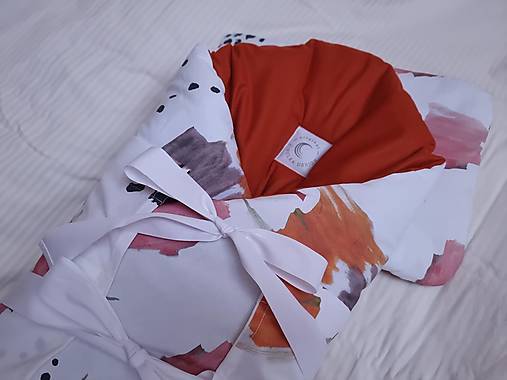 Detský textil - Perinka pre bábätko so vzorom (vzor štetec) - 17405841_