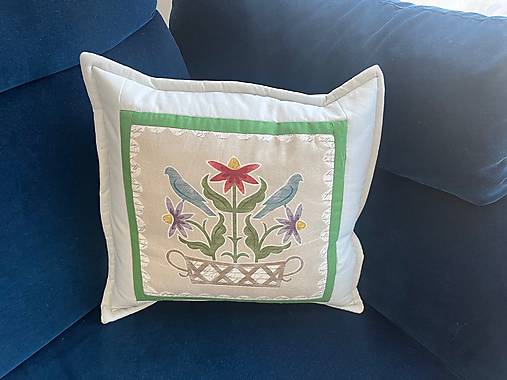 Úžitkový textil - vidiecke vankúše ornament - 17406630_