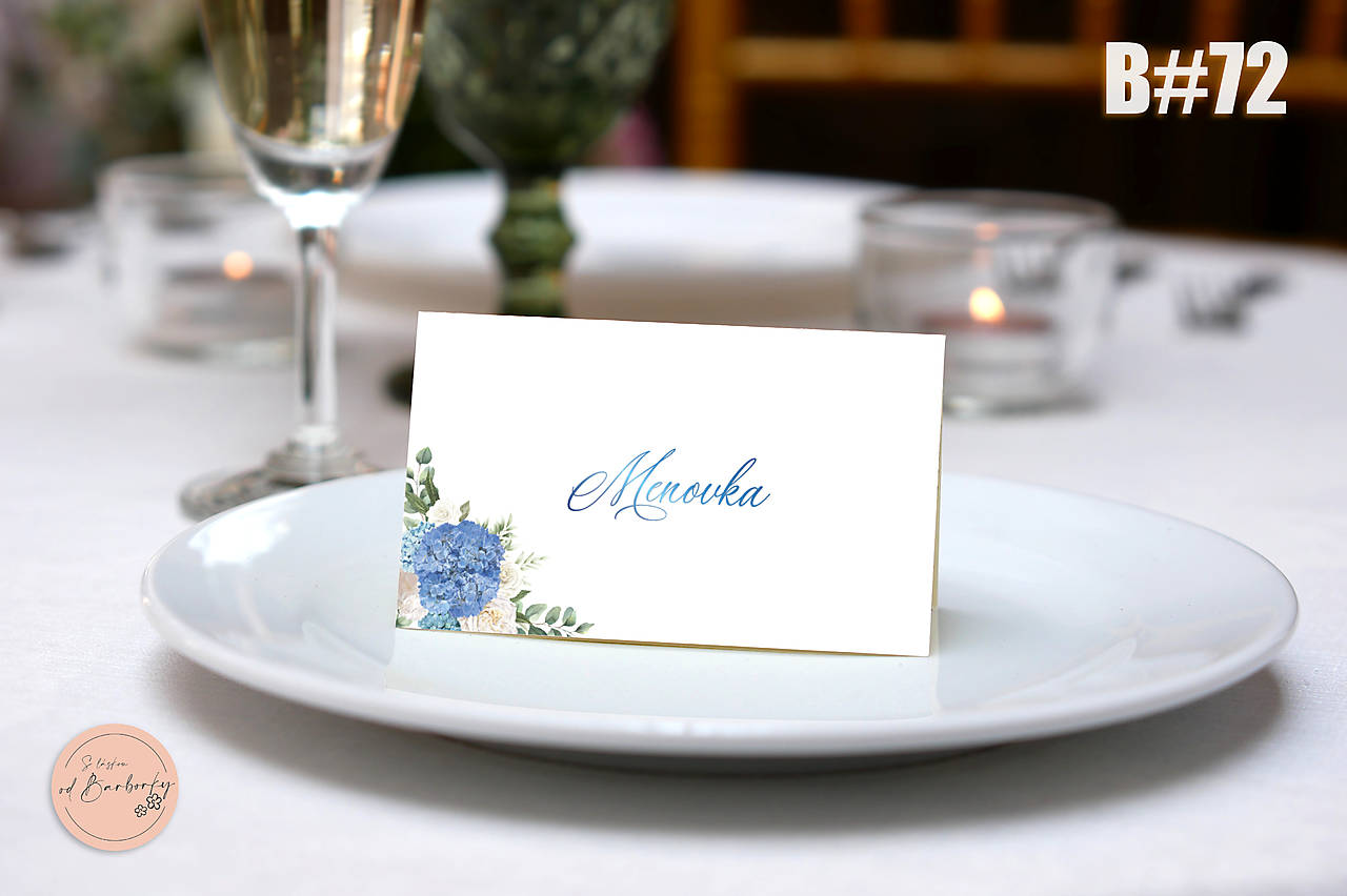 Menovka na stôl B#72