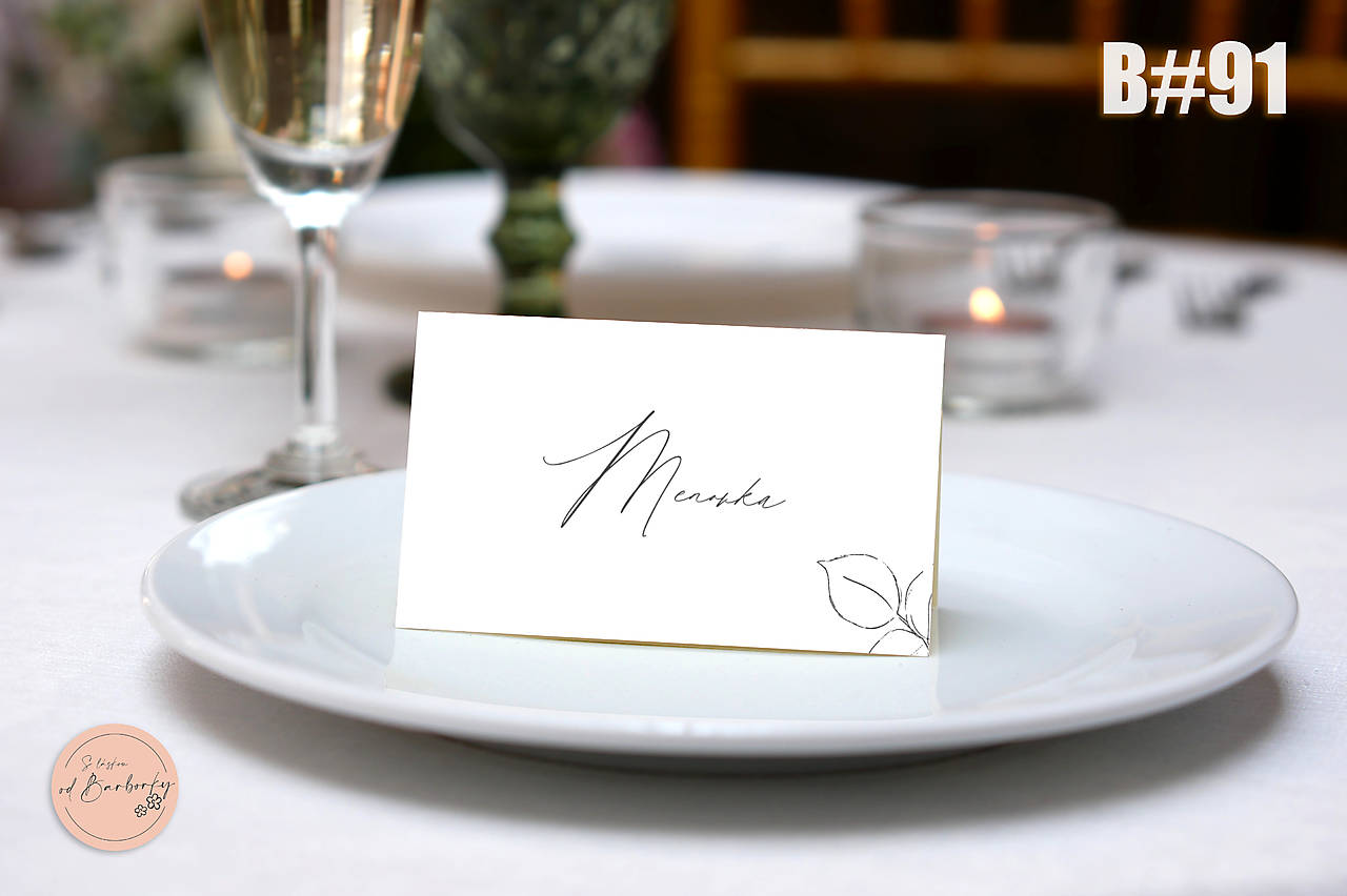 Menovka na stôl B#91