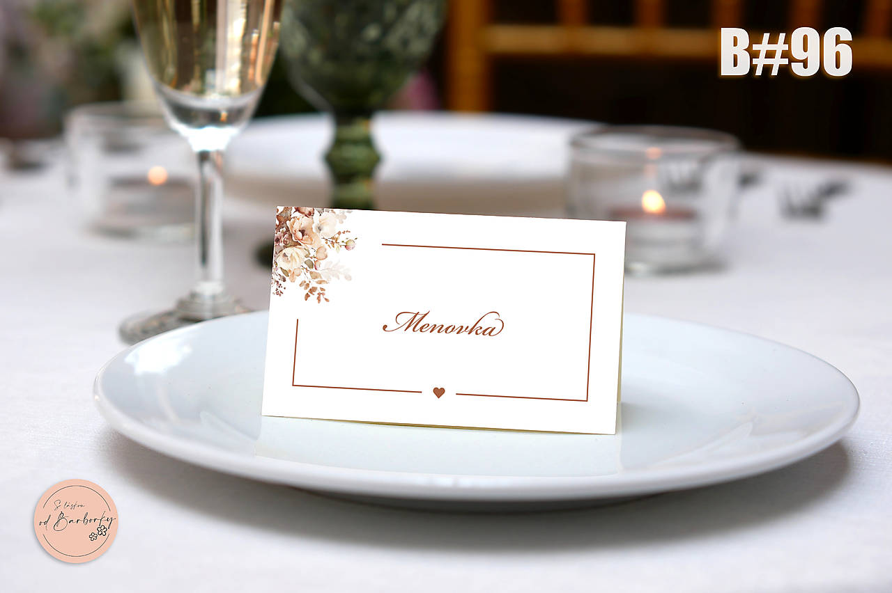 Menovka na stôl B#96