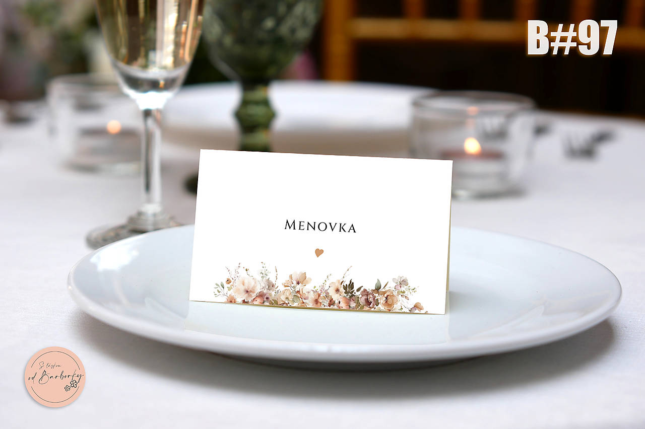 Menovka na stôl B#97