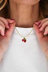 Náhrdelníky - Náhrdelník "Cherry" - 17407177_