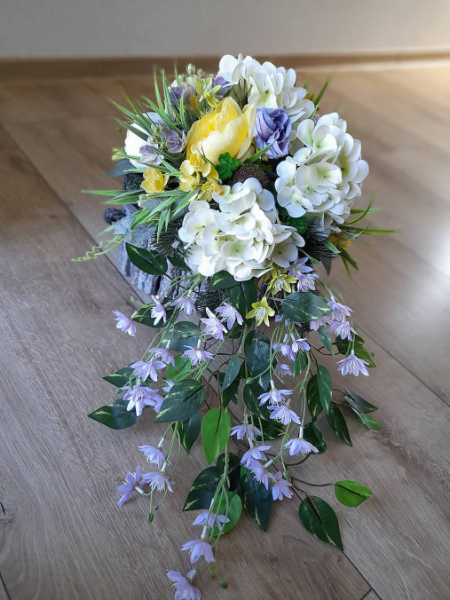Dekorácie - Smútočná ikebana - 17405577_