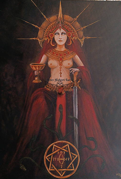 Obrazy - BABALON - obraz originál - Babalon - original hand painting - 17411255_