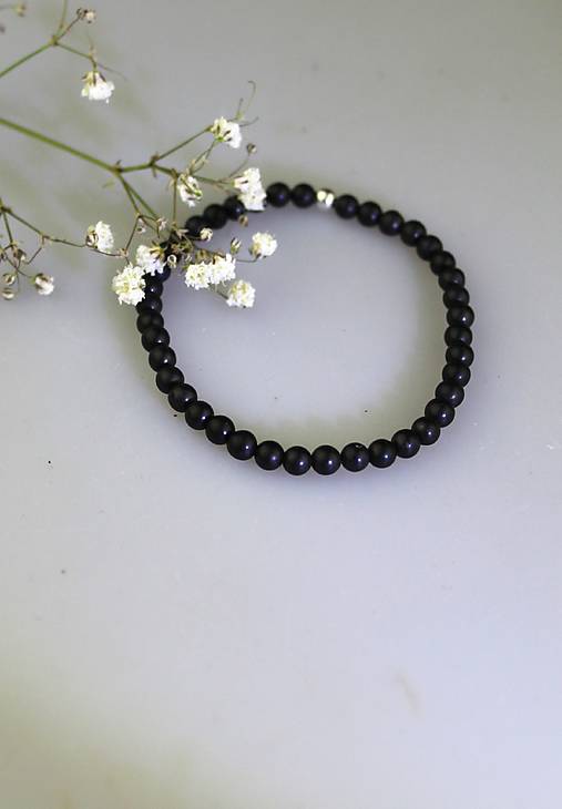 Náramky - náramok šungit AKCIA! - 17408798_