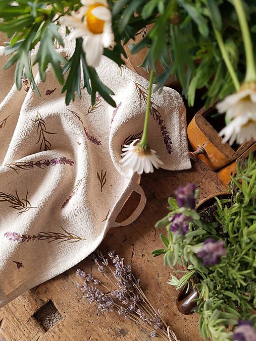 Úžitkový textil - Utierka levanduľa - 17411406_