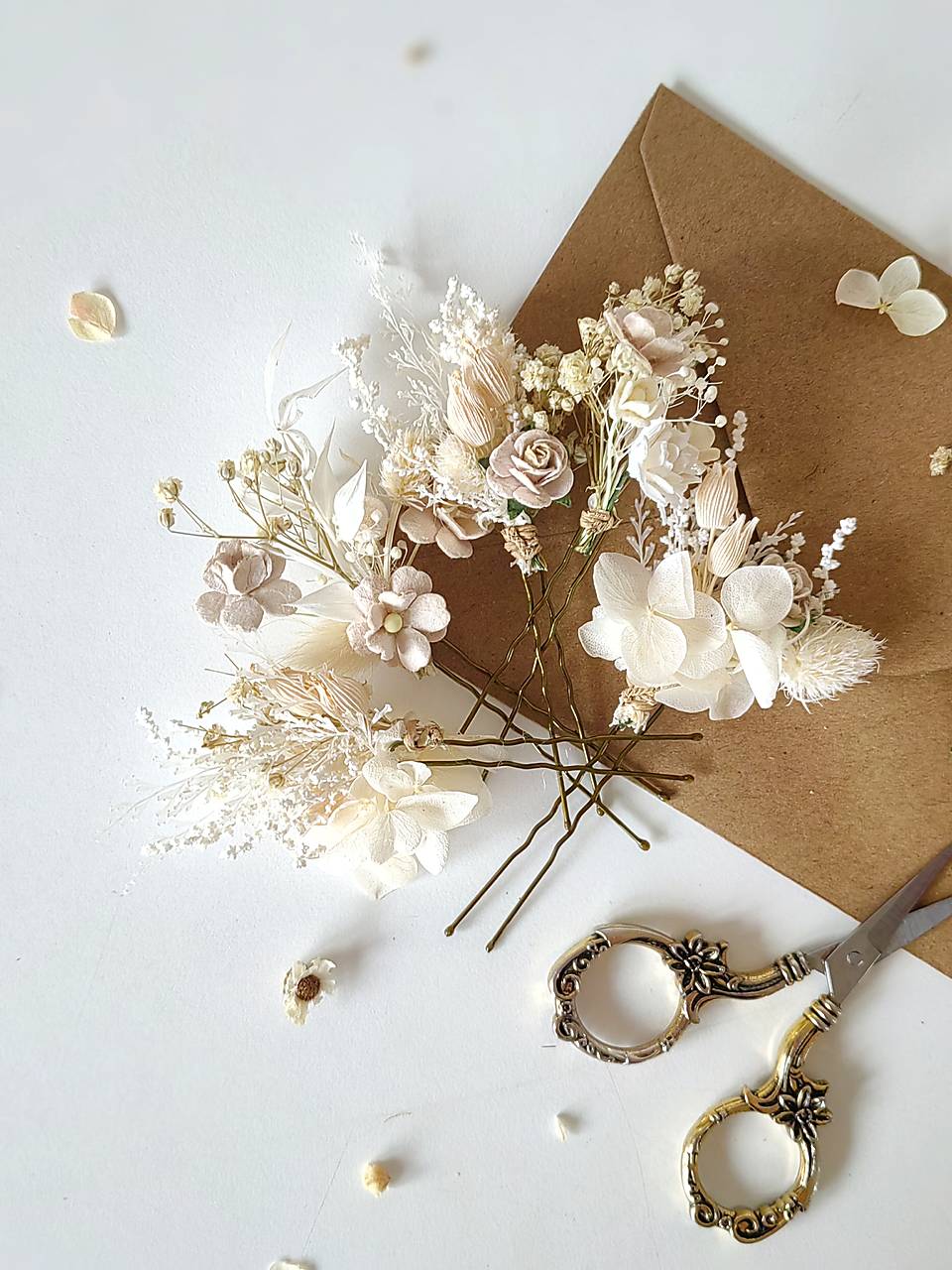 Kvetinové vlásenky "šepot ranného vánku" 