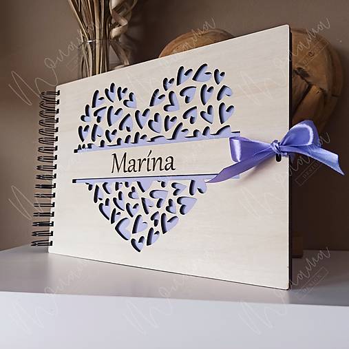 Papiernictvo - Detský fotoalbum so srdcom III. - 17411886_