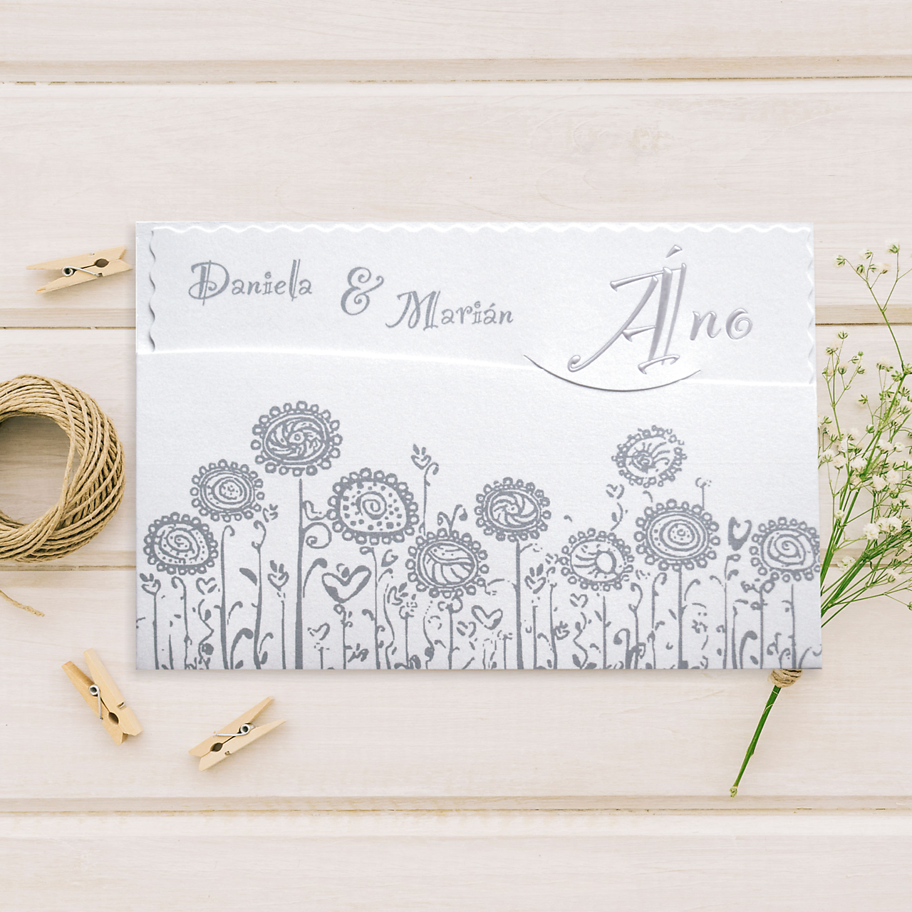 Svadobné oznámenie A5002