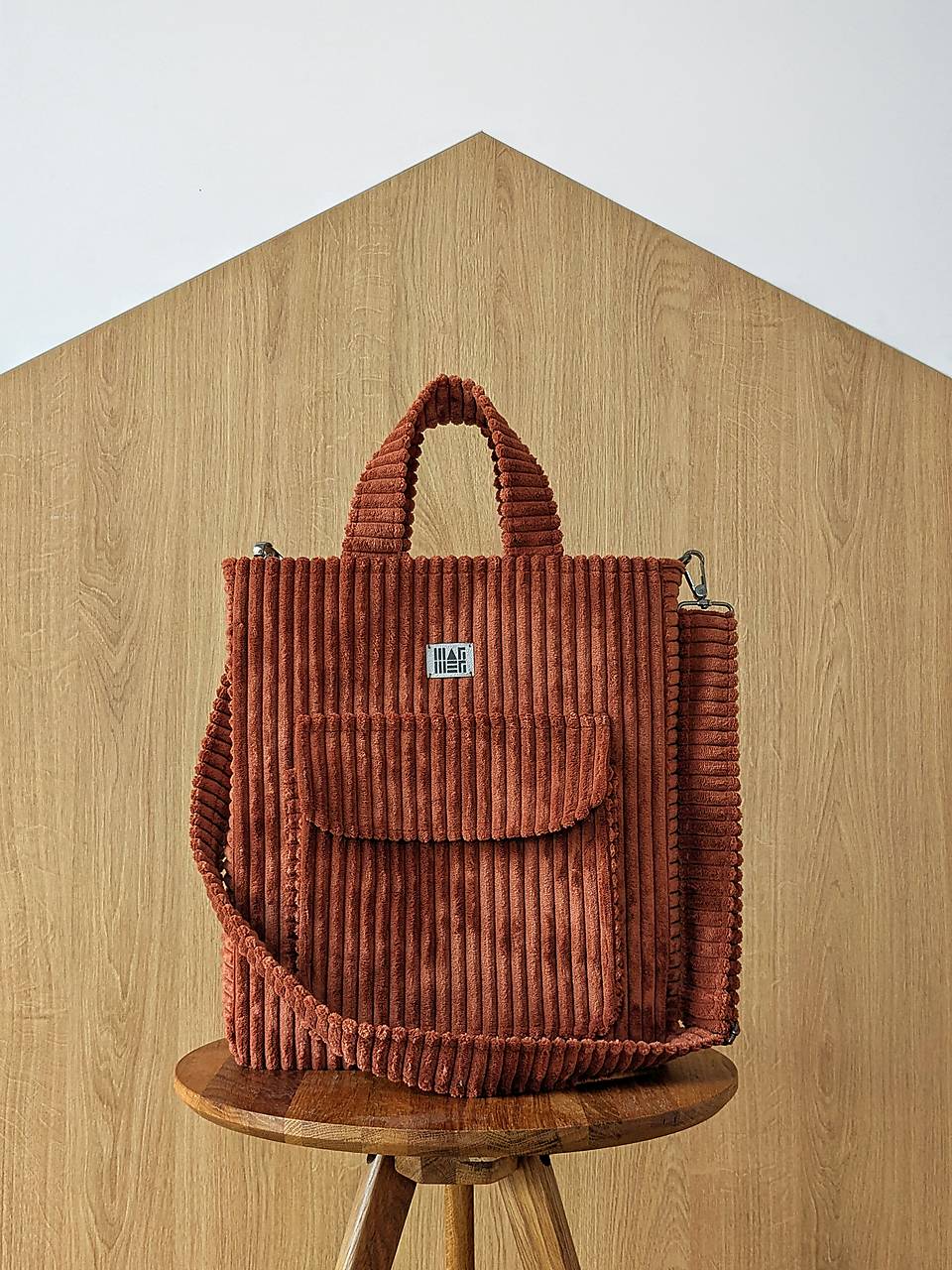 Menčestrová kabelka  M A R I - tehlová 