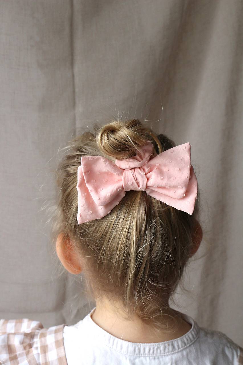Scrunchie gumička s mašľou na drdol