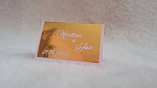 Papier - Menovka na stôl "ruža" - 17409425_