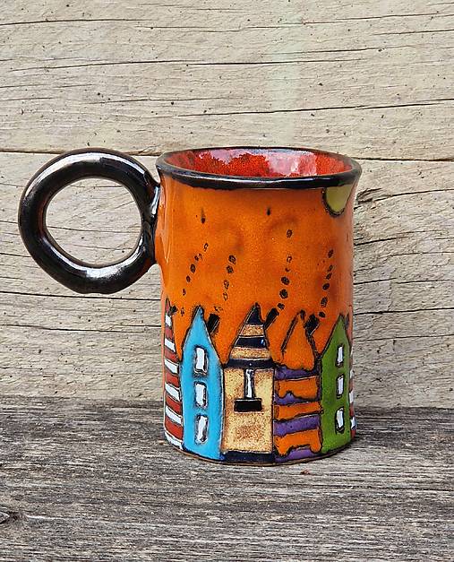 Nádoby - Hrnček domčekový - 17412121_