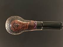 Pánske doplnky - Štýlová fajka z briárového dreva #2402 - 17411993_