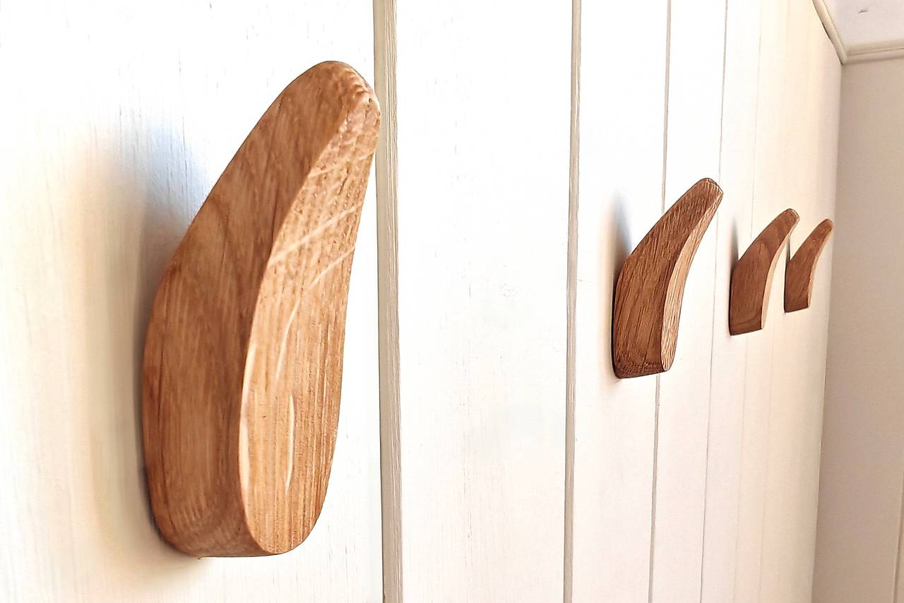 Nástenný vešiak PRINCESS drevo dub