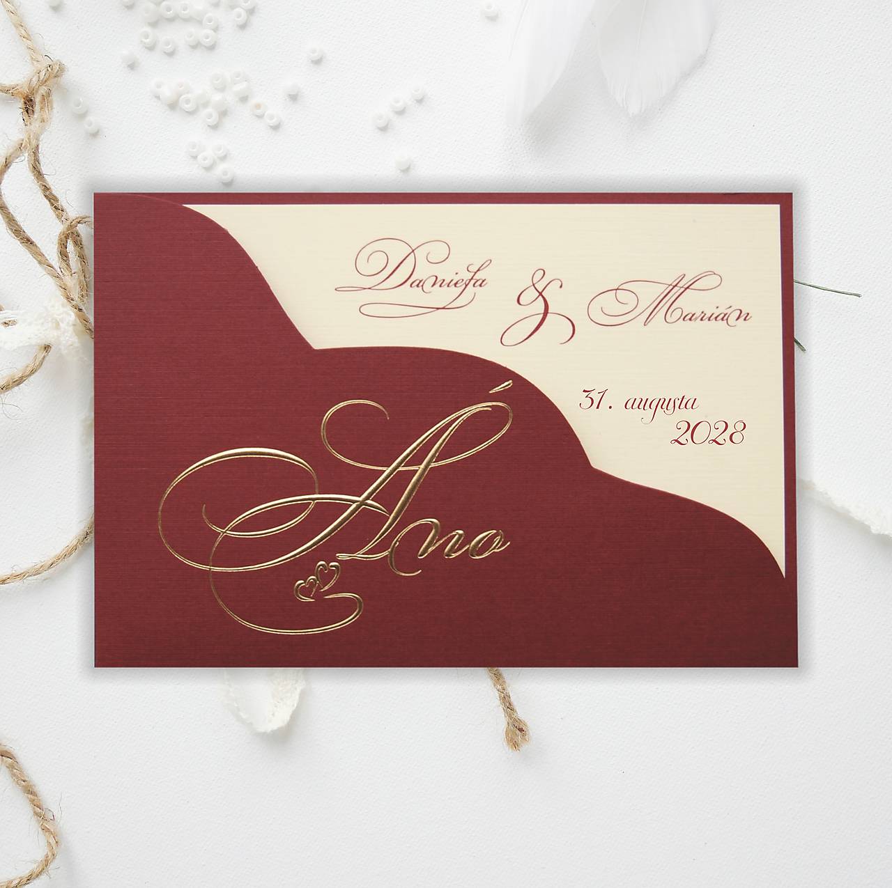 Svadobné oznámenie A5046