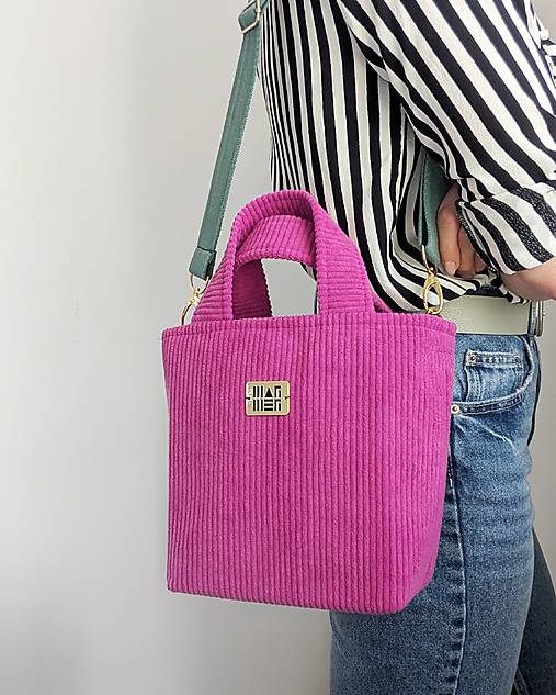 Kabelka  L I N A - cyklamenová