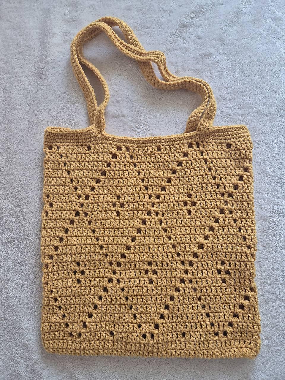 taška cez plece s diamantovým vzorom (Žltá)
