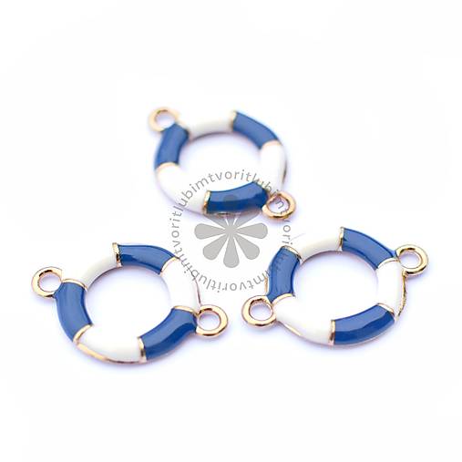 Komponenty - (3198) Záchranný námornícky kruh, 20x28 mm - 1 ks - 17415529_