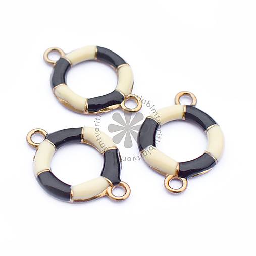 Komponenty - (3199) Záchranný námornícky kruh, 20x28 mm - 1 ks - 17415530_