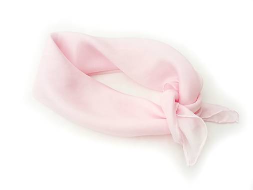 Šatky - "powder rose" hodvábná šatka  55x55cm skladom - 17417294_