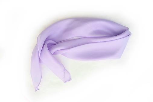 Šatky - "lilac" hodvábná šatka  55x55cm skladom - 17417317_
