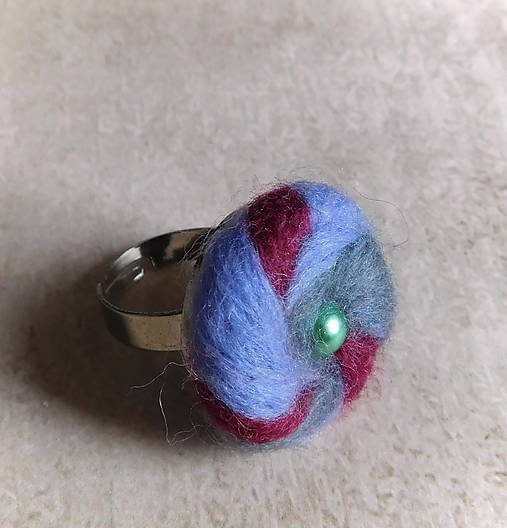 Prstene - plstený prstienok - darček k nákupu - 17418602_