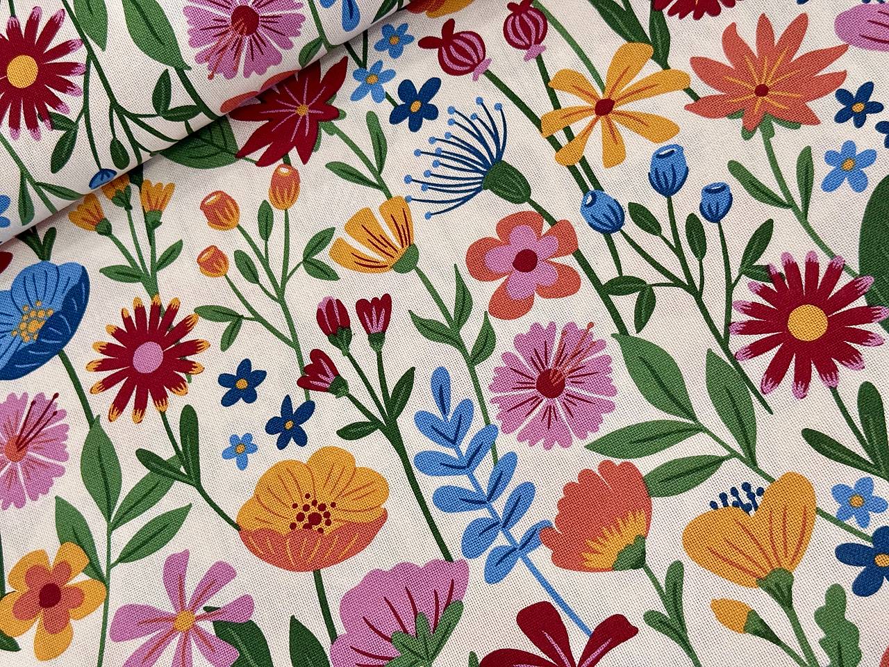 BAVLNA DEKOR / FAREBNE KVETINY