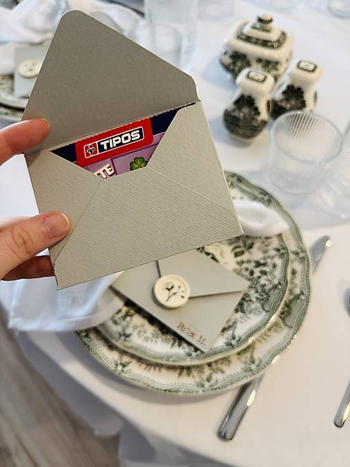 Papier - Darčeky pre hostí na svadbu / menovky na svadbu	(2v1) - 17421966_