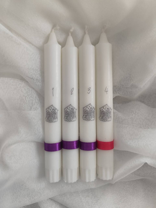 Sviečky - Adventné sviečky betlehem - 17420435_