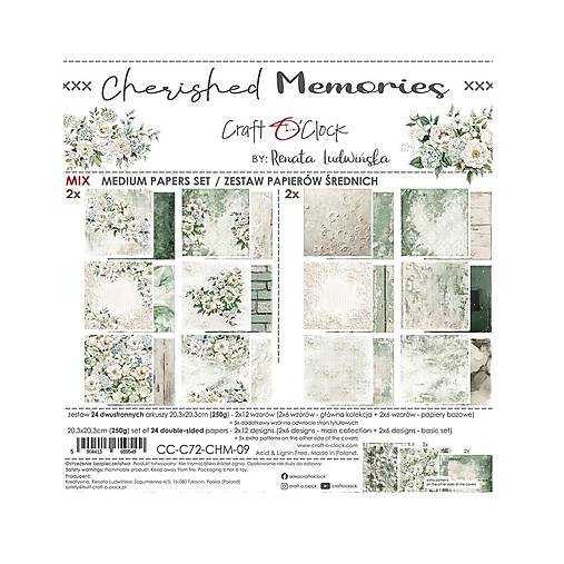 Papier - Scrapbook papier 8 x 8 Cherised Memories Mix - 17424811_
