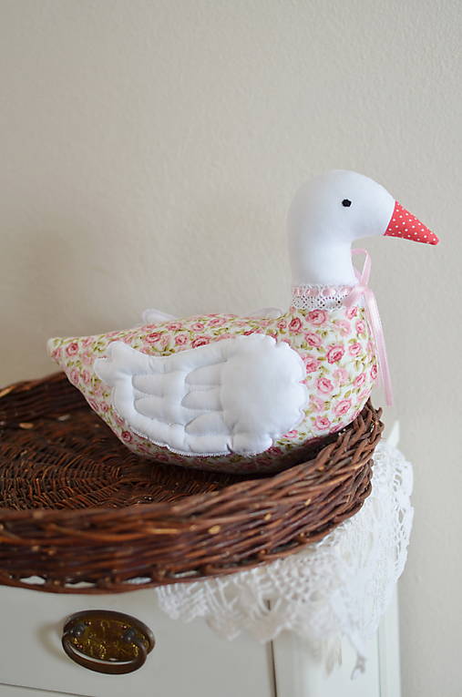 Dekorácie - Romantická ružičková húska - 17424588_