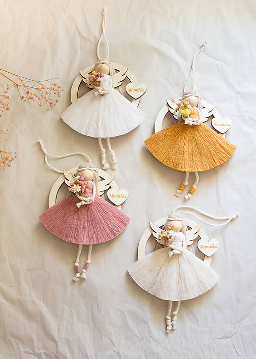 Dekorácie - Anjel "nežnosť" Mamičke - 17423402_