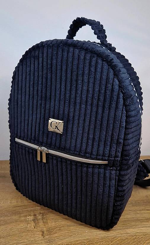 Batohy - Ruksak LEO čierny menčestrový  - 17422368_