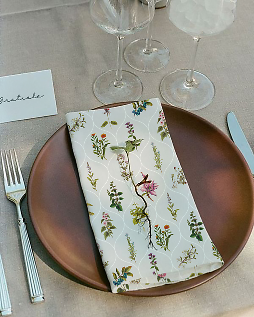 Úžitkový textil - Slávnostná servítka BOTANICA no.02 - 17424559_