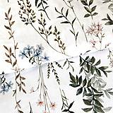 Textil - jemné listy, 100 % bavlnený perkál EÚ, šírka 160 cm - 17426179_