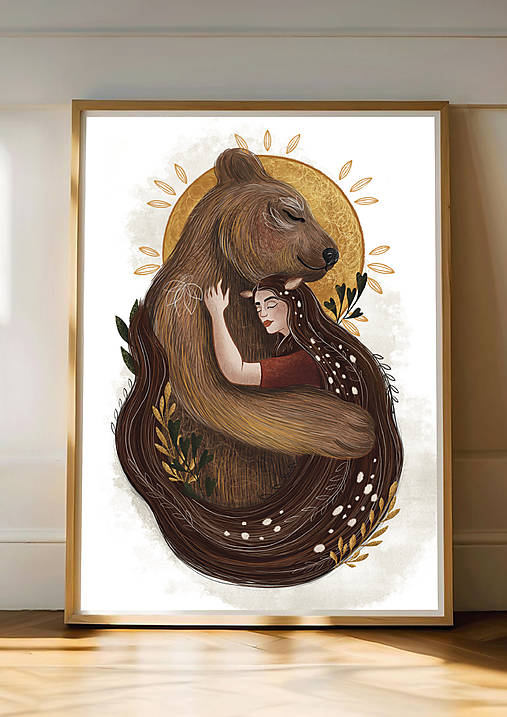 Grafika - OCHRANCA  S PANI SRNKOU - 17427925_