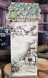 Dekorácie - Domček na čajík ~ SÝKORKA a ČMELIAK ~ - 17427264_