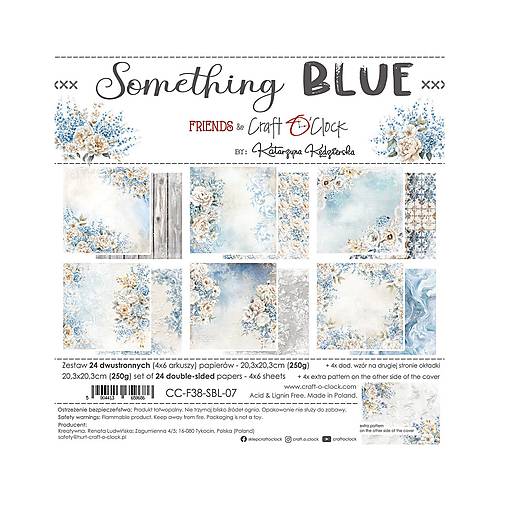 Papier - Scrapbook papier 8 x 8 Something Blue - 17429633_