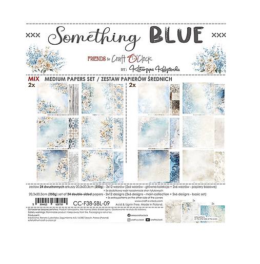 Papier - Scrapbook papier 8 x 8 Something Blue Mix - 17429662_