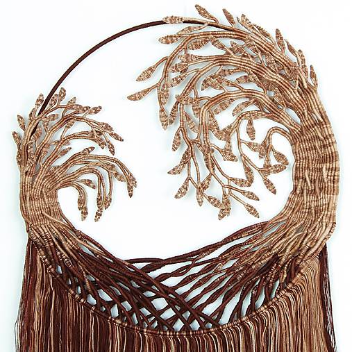 Dekorácie - Makramé dekorácia "Vŕby" - 17430112_